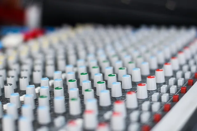 sound, mixer, electronic, technology, audio, equipment, panel, volume, music, sliding, blue music. Audio interfaces for a UK home studio: buyer's checklist